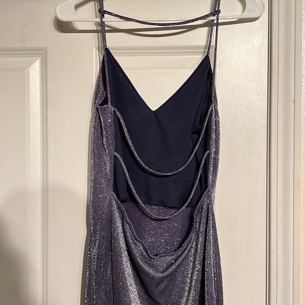Sparkly purple mini dress - Picture 5 of 6